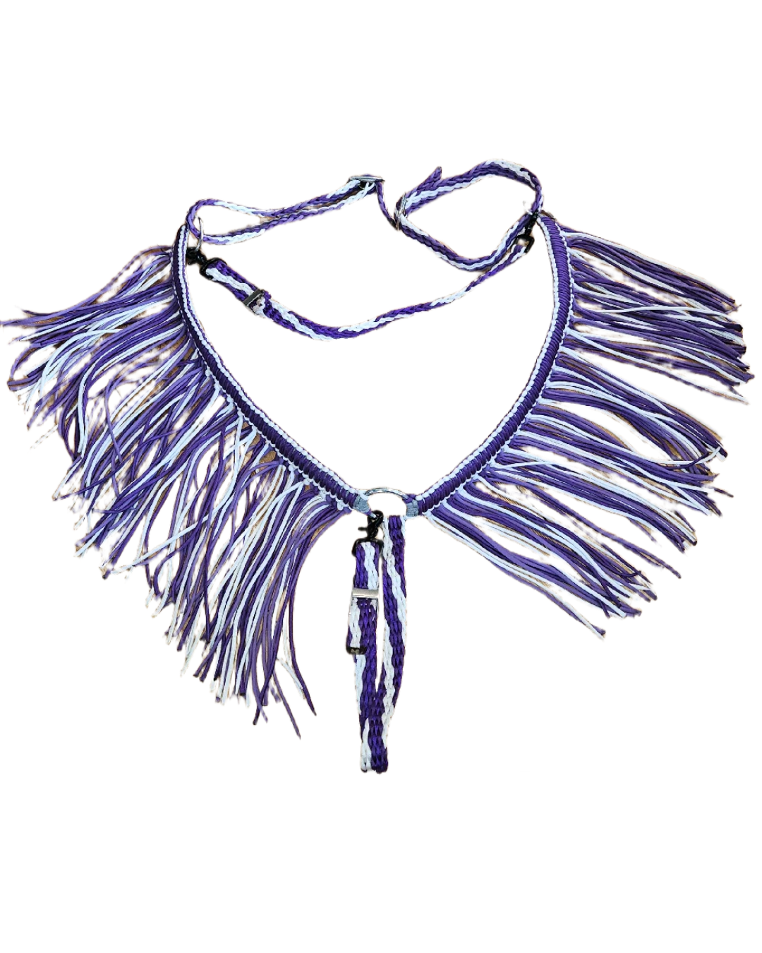Frostlilla western sett m/ frynser